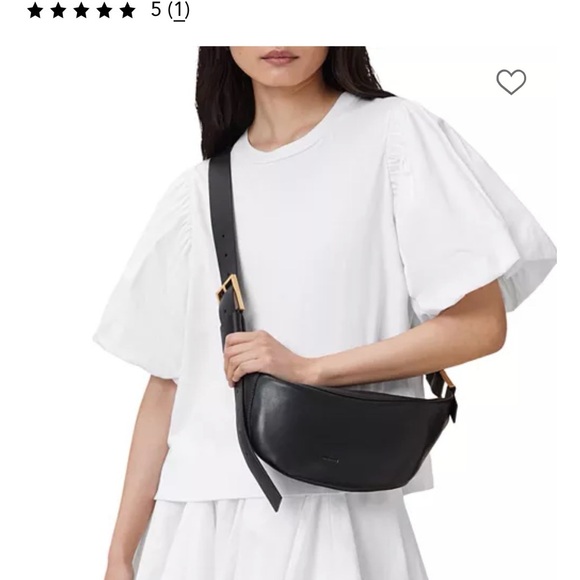 All Saints Black Luna Crossbody Bag - Picture 6 of 11